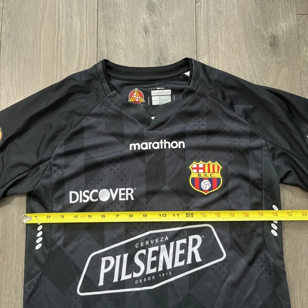 Marathon Barcelona FC Men's S Jersey Black Short Sleeve